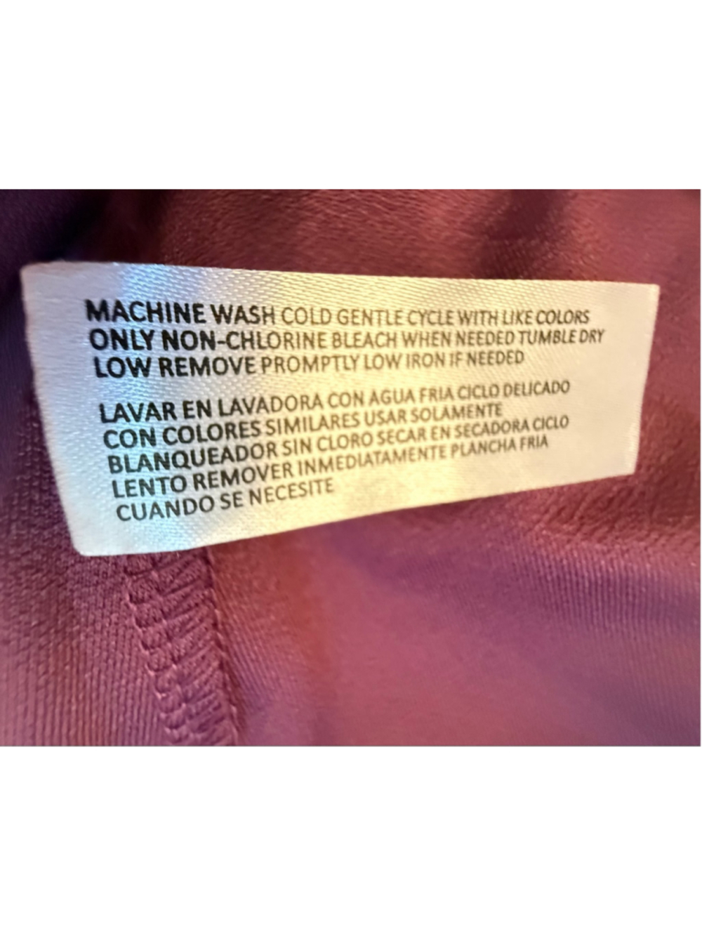 80 Park Burgundy Ruffle Blouse Size M NWT - Picture 10 of 12